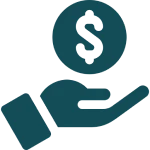 Financial support symbol